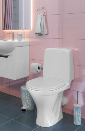 Унитаз Sanita Аттика люкс ATCSACC01060713 белый с бачком и стандартным сиденьем